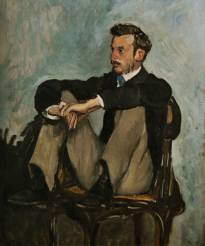 Portrait of Renoir Frederic Bazille